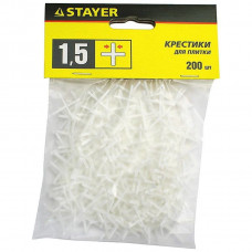 Крестики STAYER для кафеля, 1мм, (уп-200шт)