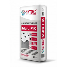 Клей плиточный Литокс Multi FIX 25 кг (56 шт/уп)