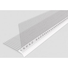 Угол ПВХ с капельником и стеклосеткой 10х10 мм, L=2,5 м (25 шт/уп)