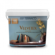 Покрытие декоративное бархатное с перламутровым блеском TERRACO Velvetex, белый, 1 кг
