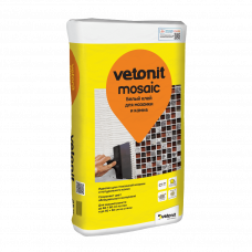 Клей для мозаики и камня Vetonit MOSAIC белый 25 кг, бумажный мешок, 48 шт/пал