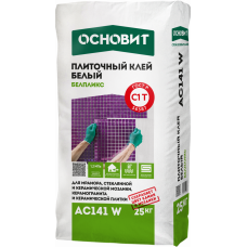 Клей плиточный Гранит Основит Белпликс АС141 W белый 25 кг (56 шт/пал)