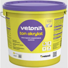Краска акриловая Vetonit ton acrylat фасадная 0000, 25 кг 24 шт/пал