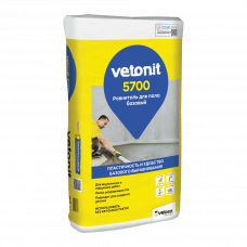 Ровнитель для пола Vetonit 5700 базовый для внутренних/наружных работ, 25 кг, бумажный мешок, 48 шт/пал