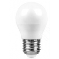 Лампа светодиодная LED 11Вт Е27 белая матовая шар SAFFIT SBG4511
