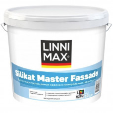 Краска силикатная для наружных работ LINNIMAX Силикат Master Фасад База 9,4 л 44 шт
