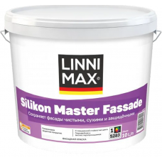 Краска силиконовая для наружных работ LINNIMAX Master Fassade База 3 9,4 л 44 шт/пал
