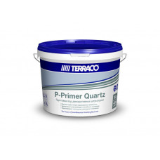 Грунт TERRACO P-Primer Quartz Base Clear 16 кг (44) кварцевый для колеровки, под декоративные штукатурки