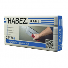 Штукатурка цементная М100 HABEZ Жане машинного и ручного нанесения, 25 кг (56 мешков/пал)