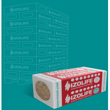 Минвата IZOLIFE ФАС ПРОФ 1200х600х30 мм 150 кг/м3 (6 мм/4,32 м2/0,1296 м3) 52 уп/пал IL0000508