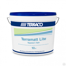 Акриловая краска для внутренних работ TERRACO Terramatt матовая экономичная Lite 10 кг