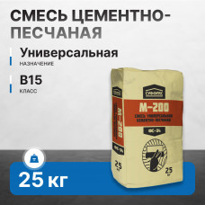 Смесь цементно-песчаная СУФФИКС ФС-34 М-200 25 кг (60 шт/пал)