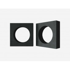 Декоративный бриз-блок Mesterra Кобого / Cobogo 0102, черный, 250*250 мм 