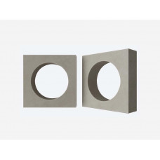 Декоративный бриз-блок Mesterra Кобого / Cobogo 0102, под покраску, 250*250 мм 
