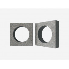 Декоративный бриз-блок Mesterra Кобого / Cobogo 0102, серый LUX, 250*250 мм 