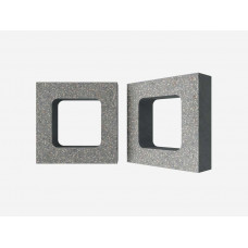 Декоративный бриз-блок Mesterra Кобого / Cobogo 0401, серый LUX, 250*250 мм 